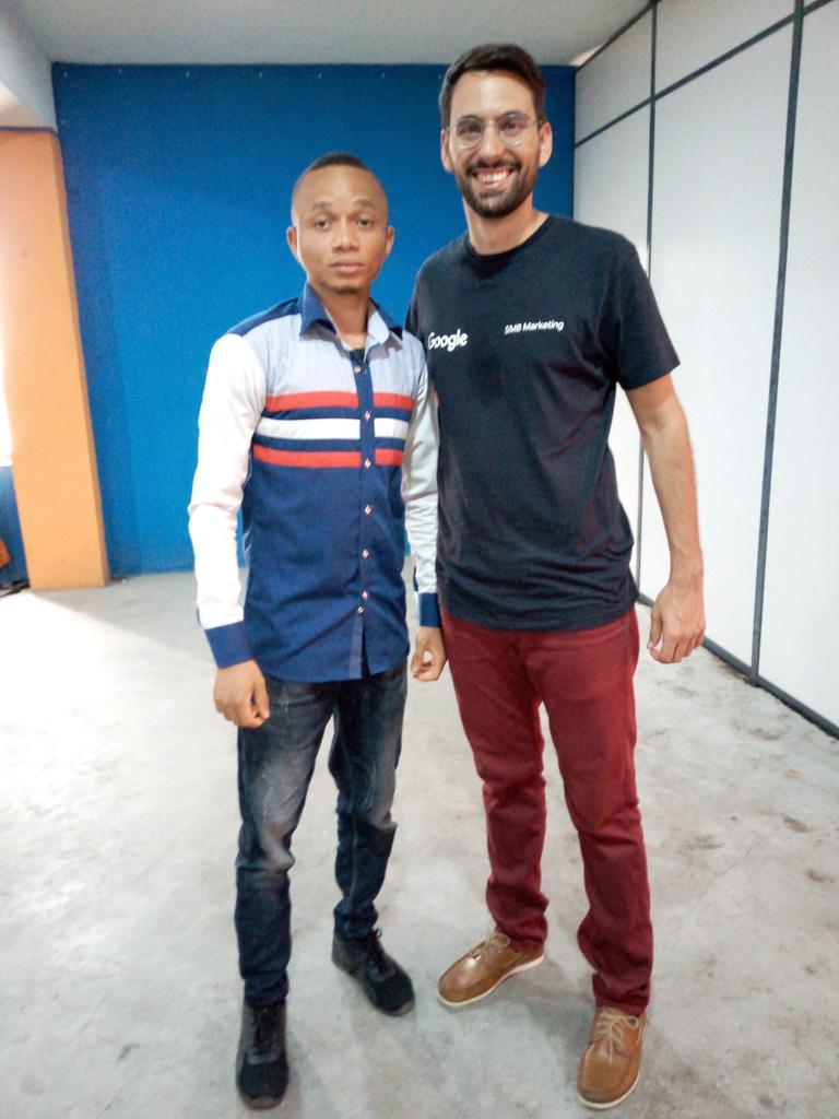 Chidii_10x's tweet photo. At the official Google my business launching, somewhere in Nigeria. With @ClaudeBlatter, GMB Africa lead, championing the session.#amazing
#GMBAfrica118
#InfomobyBusiness
#Google
#ighubafrica
@Africa118inc
@InfomobyBiz
@GoogleMyBiz https://t.co/zZ4sTnB91w