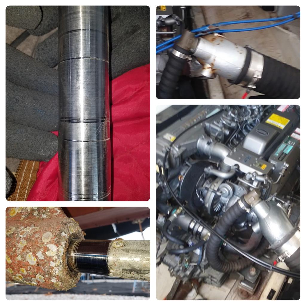 DMSAnnapolis's tweet photo. The throttle on this 29' @backcoveyachts was stiff &amp; vibrating above 2600 RPM. Replaced the cables &amp; routed them away from the turbocharger. The shaft/prop were removed &amp; sent for reconditioning. Once re-installed, vibration had been eliminated. #DMSDreamTeam https://t.co/Q8PIqhC5LR
