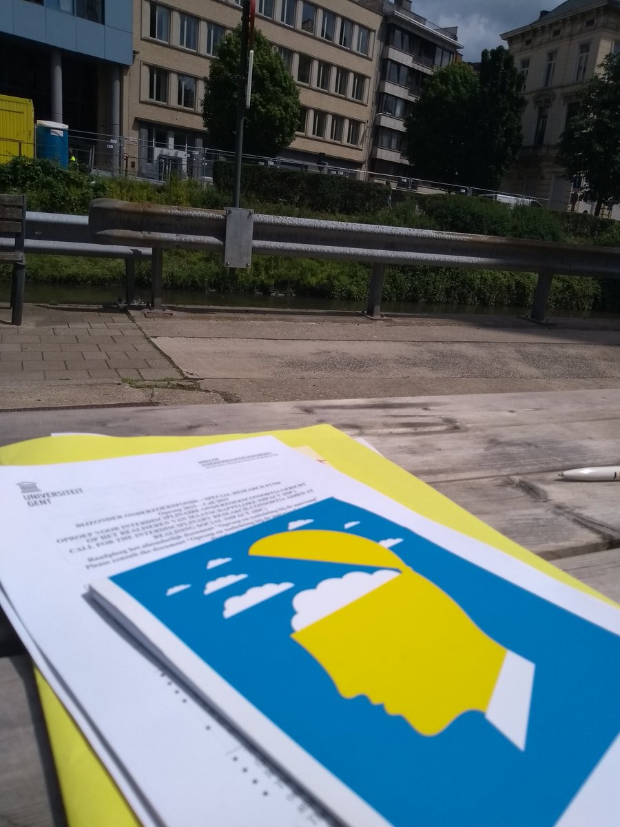 ResearchUGent's tweet photo. Sunny first reading of the proposals for interdisciplinary consortia with societal impact. Mightily impressed by available/potential world-changing research &amp; real world impact. #letsfundthis https://t.co/3AmMoI0Jkl