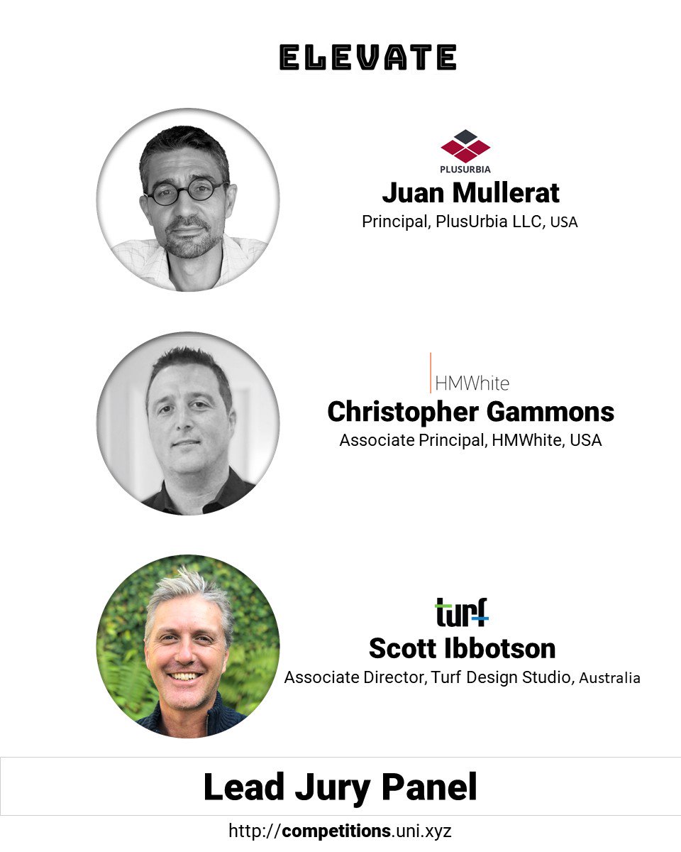 unixyzglobal's tweet photo. Lead jurors for Elevate - Bringing urban spaces to life
Juan Mullerat, Principal, PlusUrbia LLC, USA
Christopher Gammons, Associate Principal, HMWhite, USA
Scott Ibbotson, Associate Director, Turf Design Studio, Australia
.
.
.
.
#uni #unidesigntogether #elevate
#architecture https://t.co/dSSwxuh0o4