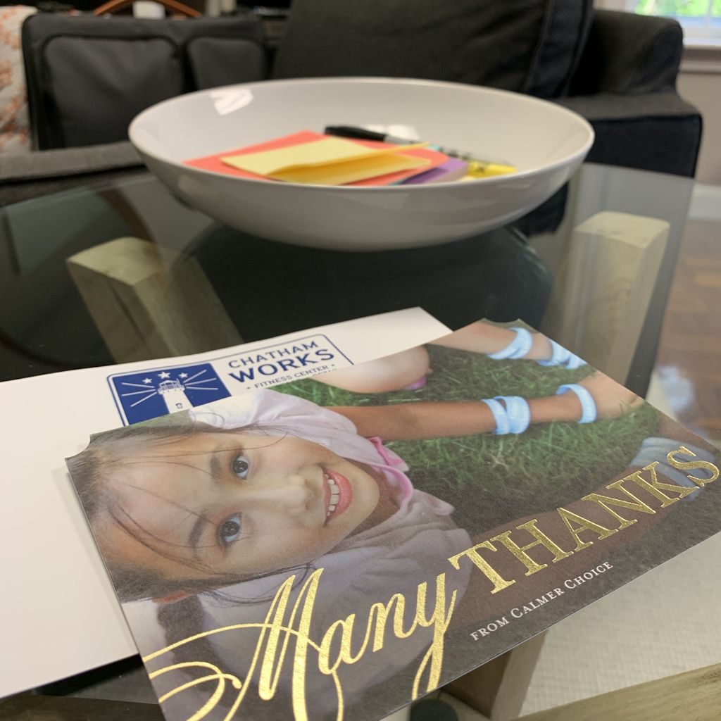 Checked the mail this morning and received these notes from two of our amazing clients. Great way to start the day!