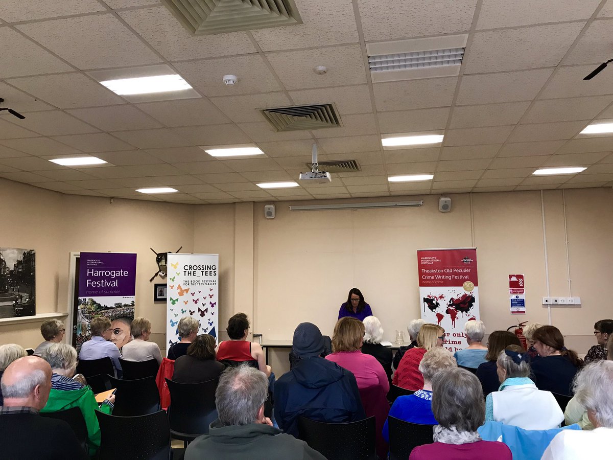 We’ve made it to the final #BigRead2019! So lovely to have a full room to finish off such a brilliant, engaging tour @HartlepoolHubs. We have some @mariwriter fans in the room and some new @Connellybooks fans in the room. #TheBlackEcho