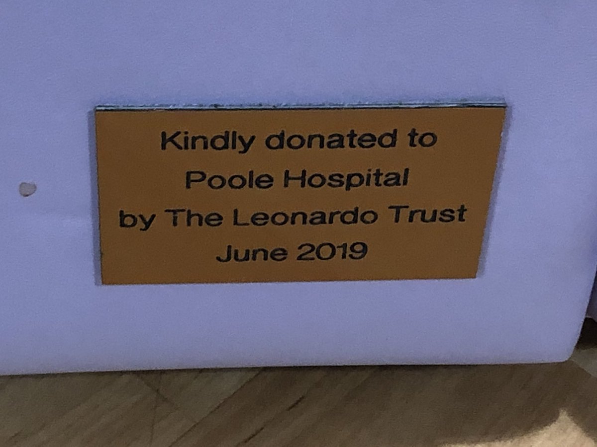 We are delighted to donate two carers chair/beds to Poole Hospitals elderly care wards