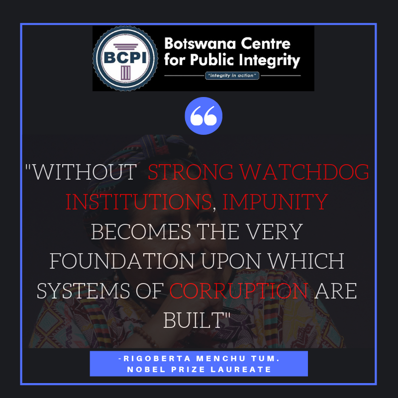 BW_Integrity's tweet photo. Now is the right time to start since building there institutions,systems and processes may take a decade or more.
Is Botswana on the right track in strengthening her oversight institutions?
#FightCorruptionbw #Integritybw #Accountabilitybw #Transperancybw #StrongInstitutionsbw https://t.co/XtV3weGAXj