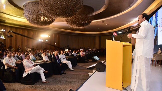 VPIndia's tweet photo. With reforms like GST, Bankruptcy and Insolvency Code, Single Window Clearance and improvement in the ease of doing business in the country, India is at the cusp of becoming an economic power. We all need to now work together to achieve this goal. #ETgovernment #DigiTech2019 https://t.co/yt7HxFyvBa