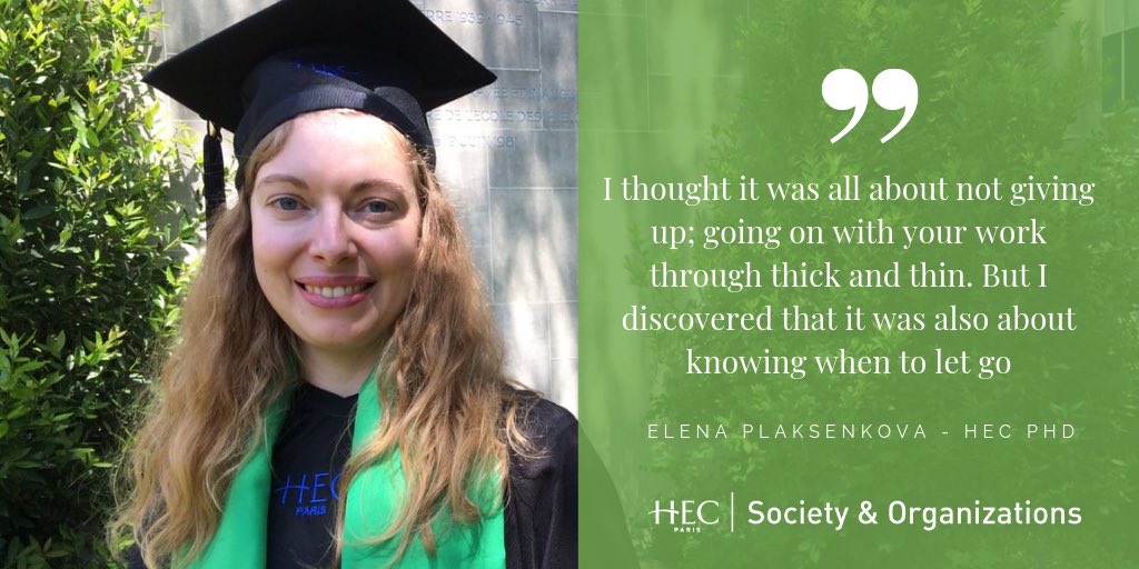 .@Eleween <a href="/HECParisPhD/">HEC Paris PhD</a> #snocenter graduate. Congratulations 🎉 and wishing you all the best in your academic career! #research #CSR #HECgrad19