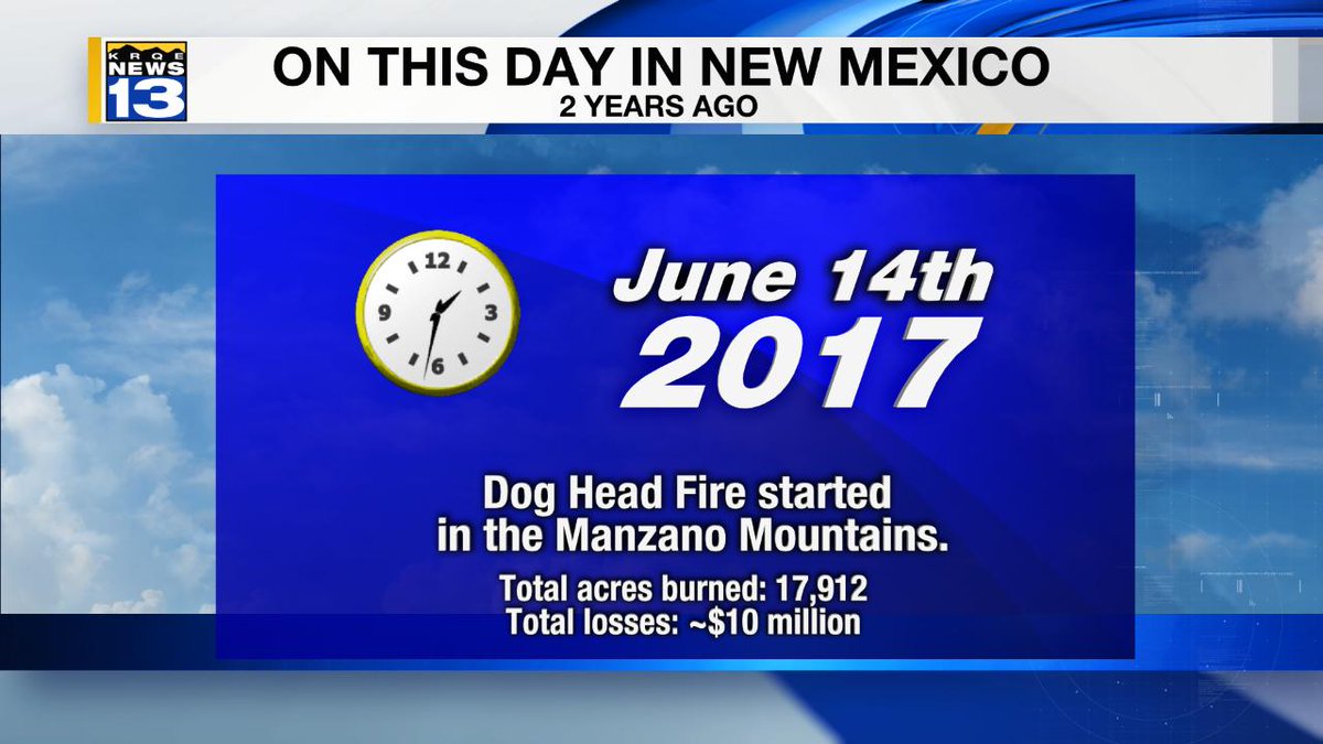 wakeupnm's tweet photo. KristenCurrieTV On this day -- 2 years ago:

#NewMexico #NMwx #NMfire #DogHeadFire KRQE NWSAlbuquerque https://t.co/dLjyaJlW8h