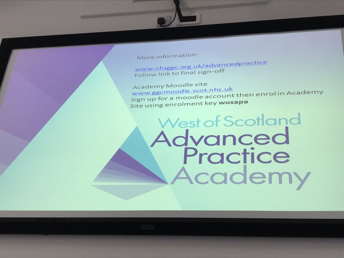 McilgormM's tweet photo. Fantastic day at #WOSAP CPD event. Interesting use of technology. Great learning.  Great to see the growth in Advance Practice at this 6th West of Scotland event. @FionaCMcQueen @docherty_e @mhairihastings1 @MarkCooper100 @TheresafRCN https://t.co/oQNCjesYQs