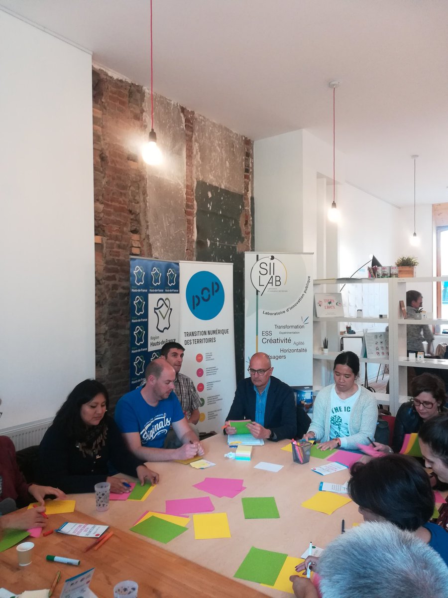 POP_collectif's tweet photo. Place aux ateliers collaboratifs avec le format World Café 💡#HUBHDF https://t.co/jQirYepyEi