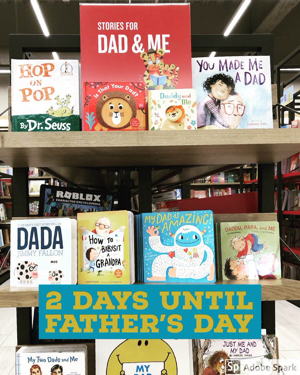 BNHackensack's tweet photo. Countdown to #FathersDay! Choose from our selection of children’s Father’s Day titles. Stories every child will love to share with Dad!
#happyfathersday #fathersdaykidbooks #bookstosharewithdad #drseuss #jimmyfallon #laureenesala #sabrinamoyle #jeanreagan #bnhackensack https://t.co/0vMCMqdw5j