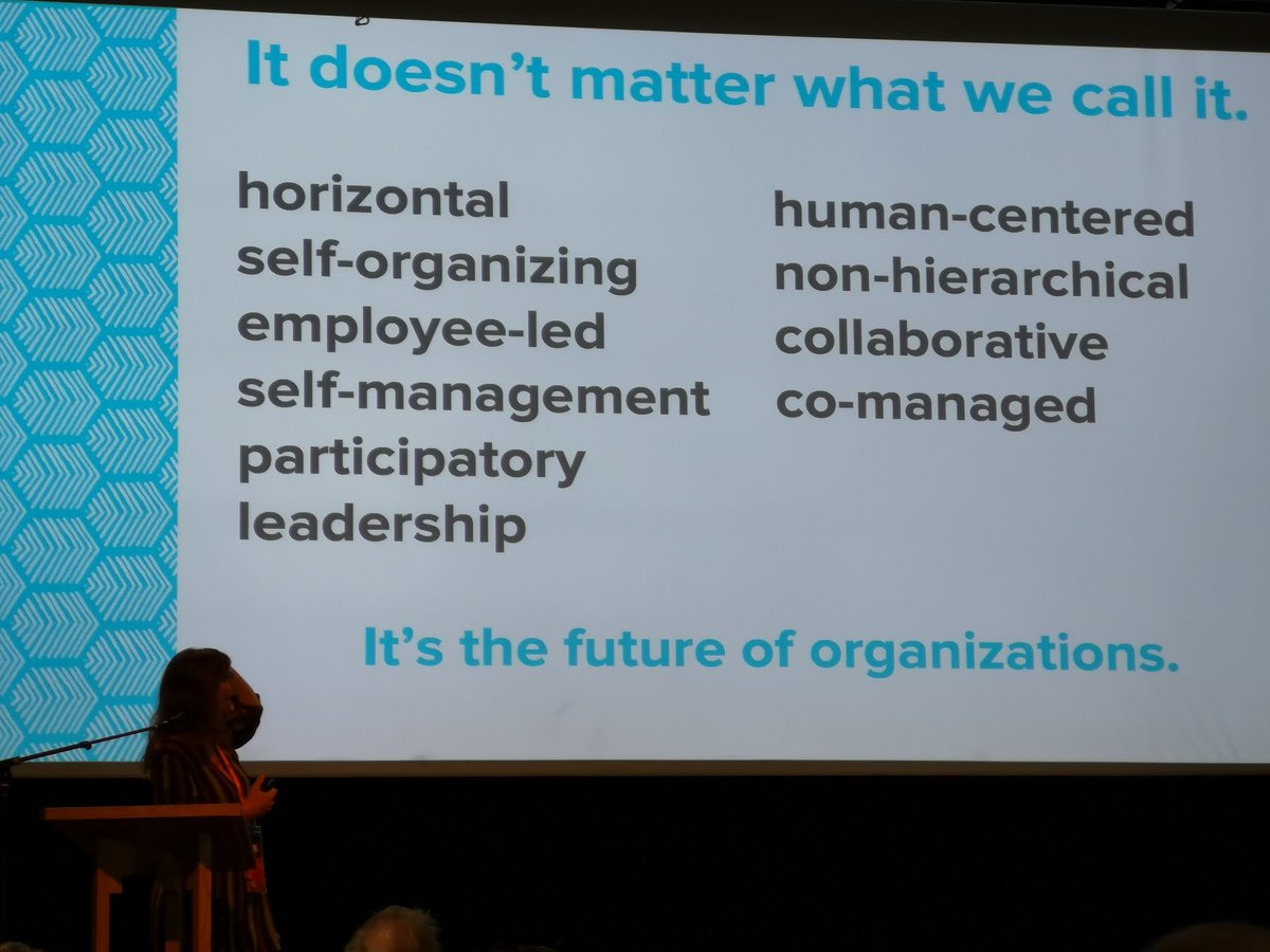 It doesn't matter what you call it ... It's the future of organizations. @sam5 #sparkthechangemtl