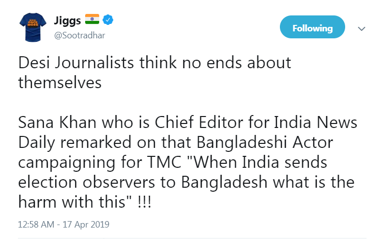 26 #YeBhaaratKePatrakaarThank God no one has yet done a survey of which profession 'boasts' of the largest gathering of double digit IQ dimwits, else, we'd be world famous!