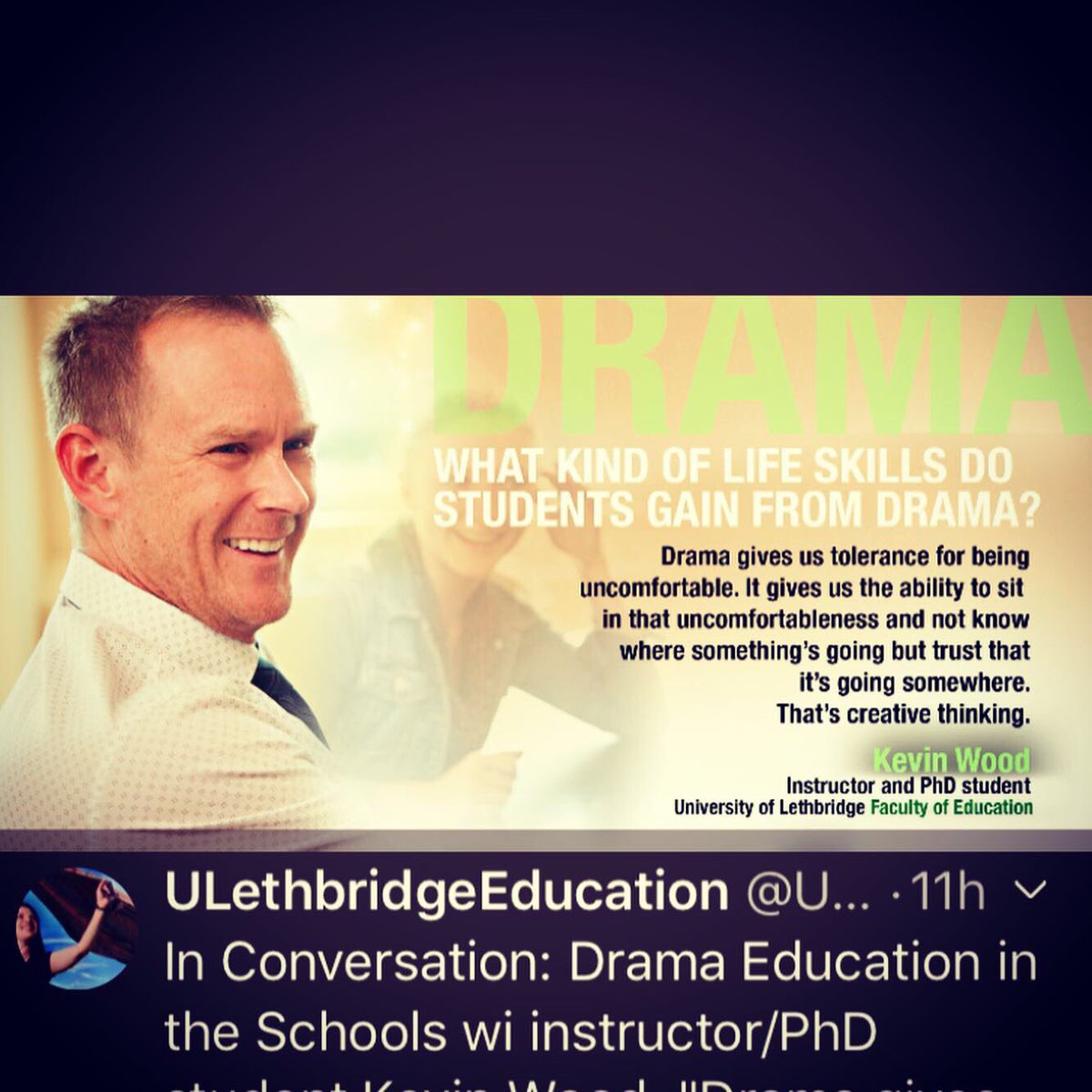 HeraldSchoolMH's tweet photo. Things are aflutter at Herald as it is production day for “Grow a Show” with @evergreentheatrespaces Parents welcomed at 1:30. Great to see @ulethbridge sharing that drama helps teach valuable #lifeskills and #creativethinking #whereallthepiecesfit #medhat @mhpublicschools https://t.co/AqojgUeSP8