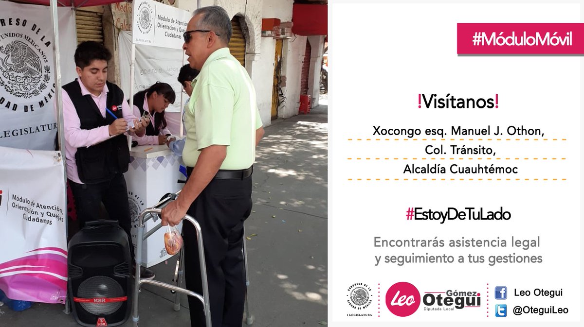 LeonorOtegui's tweet photo. Juntos podemos mejorar nuestra @AlcCuauhtemocMx 

¡Ya estamos en la colonia #Tránsito para atender tus denuncias ciudadanas!

#EstoyDeTuLado https://t.co/gg7iMtsfkF
