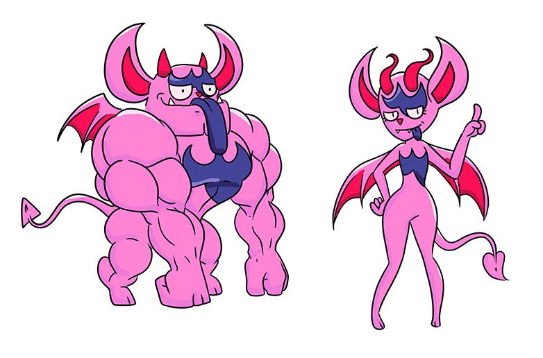powerblock87's tweet photo. Impdimps Evolution-Line OCs #pokemon #oc #owncharacter #impdimp #evolution #PokemonSwordShield #fanart #doggy #funny #tongue #muscle #cute #demon #imp https://t.co/Fw9jLgv56k