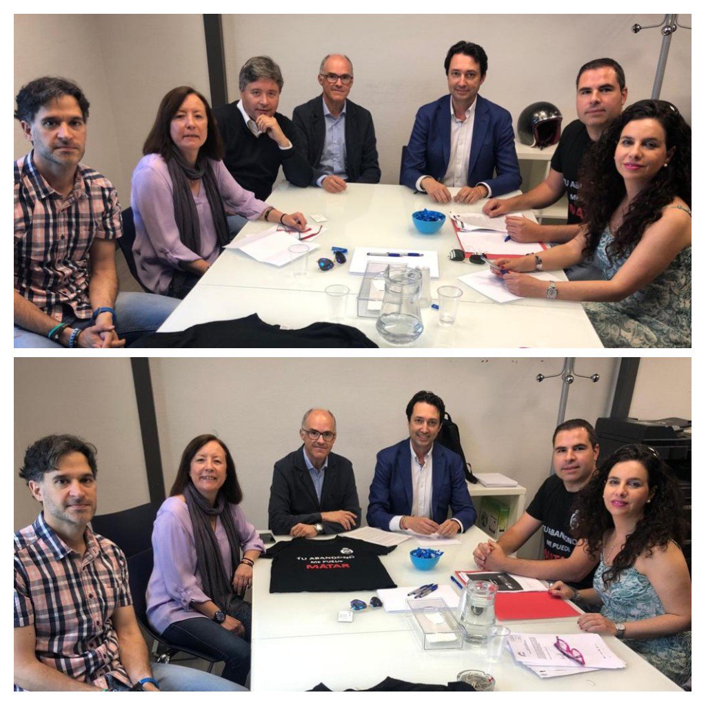 Tampm_Picassent's tweet photo. Reunión productiva de @Tampm_Picassent con @PPSenado @GPPopular

📌 @fernandoderosa4  @VicenteBetoret @LuisStamaria nos anuncian prox mociones en @Senadoesp y @Congreso_Es 
GRACIAS 👏👏👏

Seguimos trabajando y luchando pq #TuAbandonoMePuedematar 💪💪🏴🏴🏴🏴 https://t.co/0G9wYThZuL