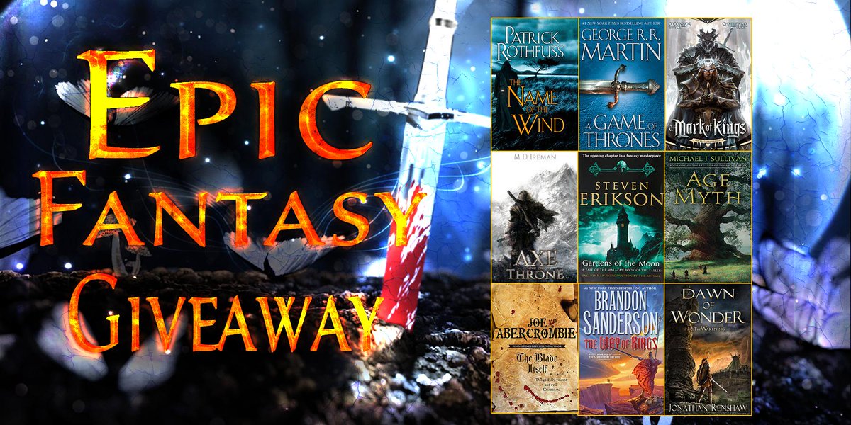 Just dropped an Epic Fantasy Giveaway. Sign up and win these nine books! kingsumo.com/g/tiewhf/epic-… #giveaway #bookgiveaway #fantasy #epicfantasy #amreading