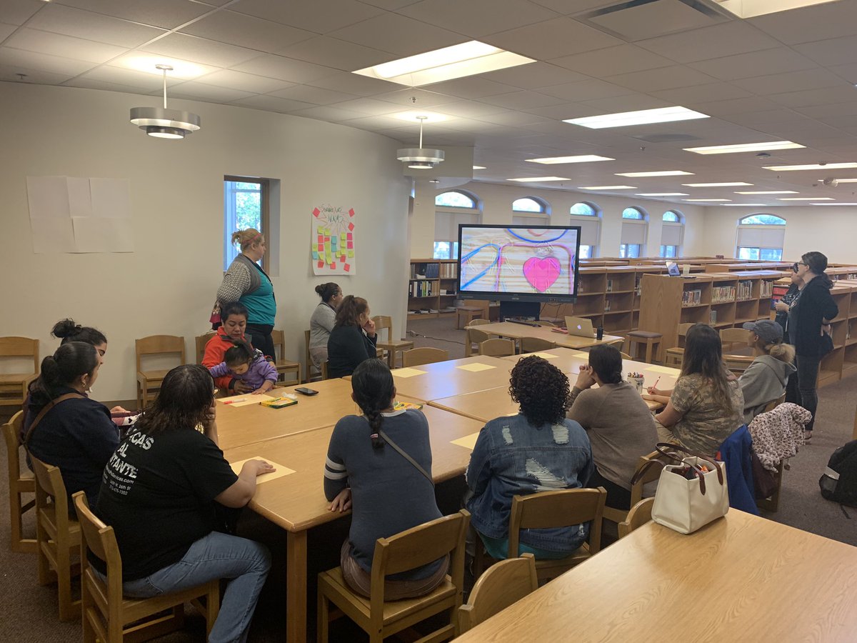 sherrodriguez82's tweet photo. So excited to have our parents join in and learn about implementing SEL in school and how they can support as well!  @D87Lab @BSD87 https://t.co/3p2LviPCdy