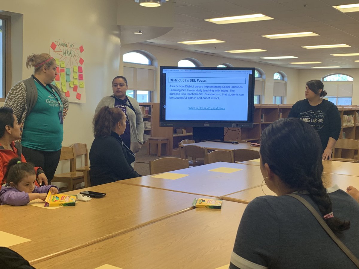sherrodriguez82's tweet photo. So excited to have our parents join in and learn about implementing SEL in school and how they can support as well!  @D87Lab @BSD87 https://t.co/3p2LviPCdy
