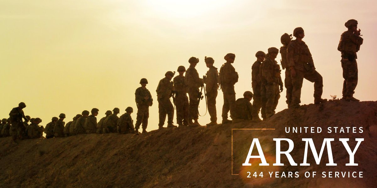 The Army turns 244 years old today—Happy Birthday, <a href="/USArmy/">U.S. Army</a>! #ArmyBday