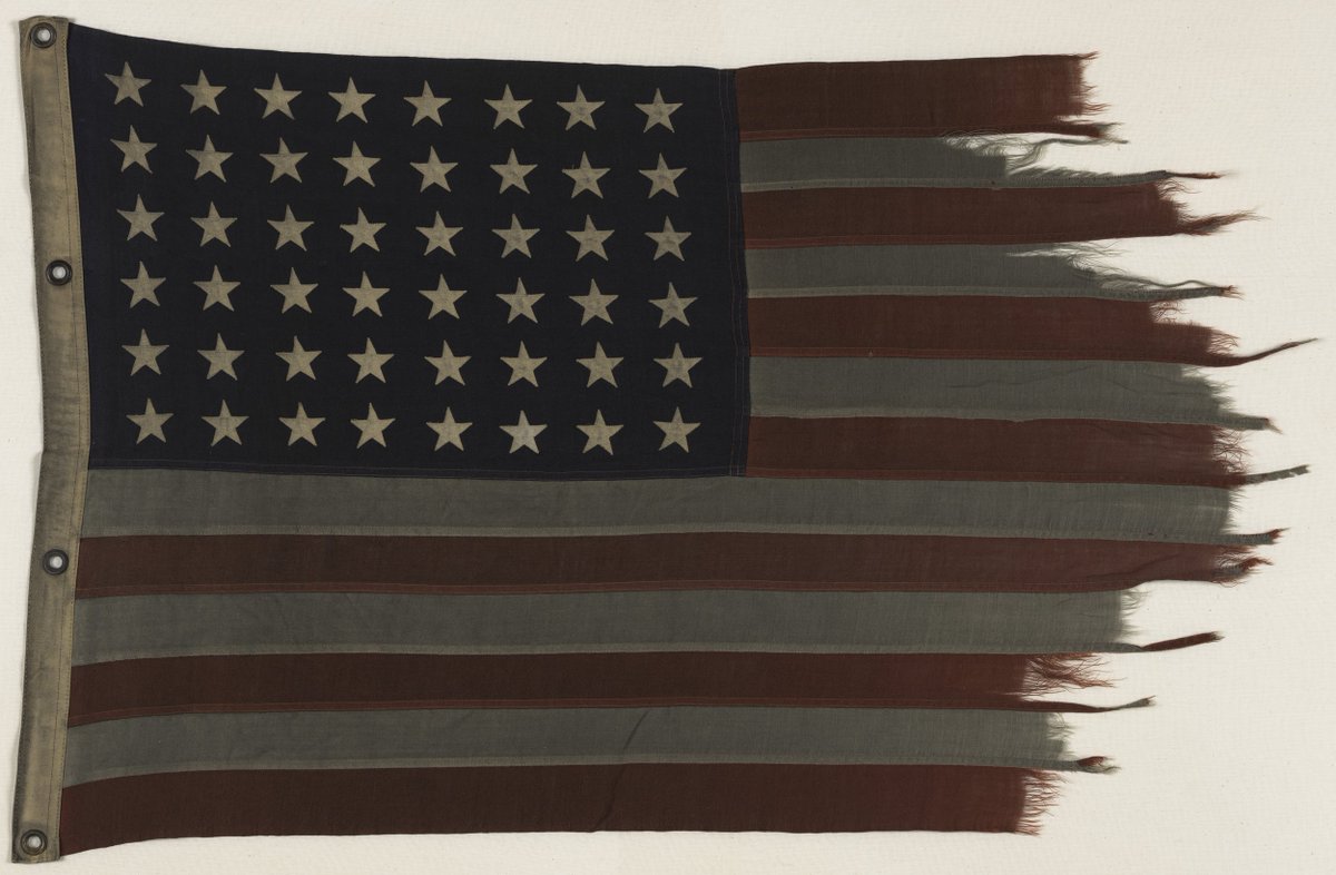 lawrencemag's tweet image. Happy Flag Day! 
(U.S. flag from the USS Ralph Talbot, a destroyer in the U.S. Navy fleet that was anchored at Pearl Harbor on 12/7/41. Flag stored at @kansashistory, donated by Kansas native and Talbot Third Class Petty Officer Sharitt Baker.)
