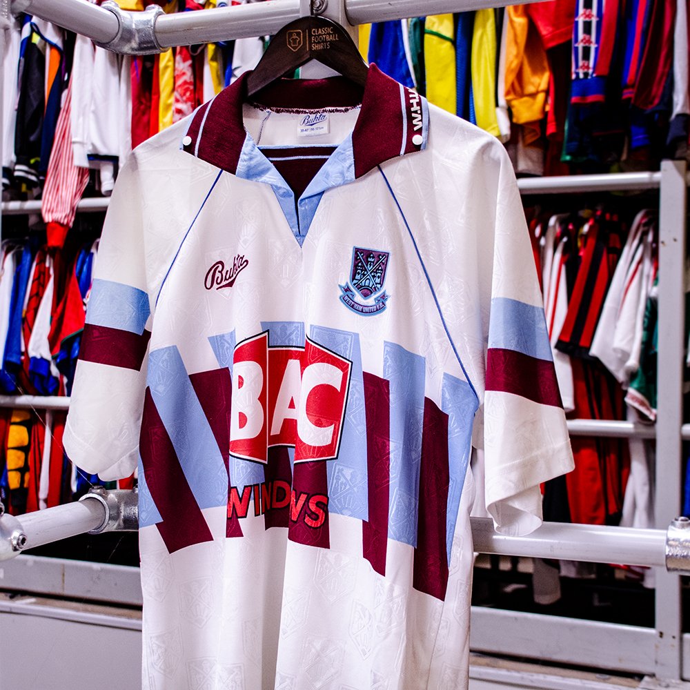 1991-92 West Ham Home Shirt S