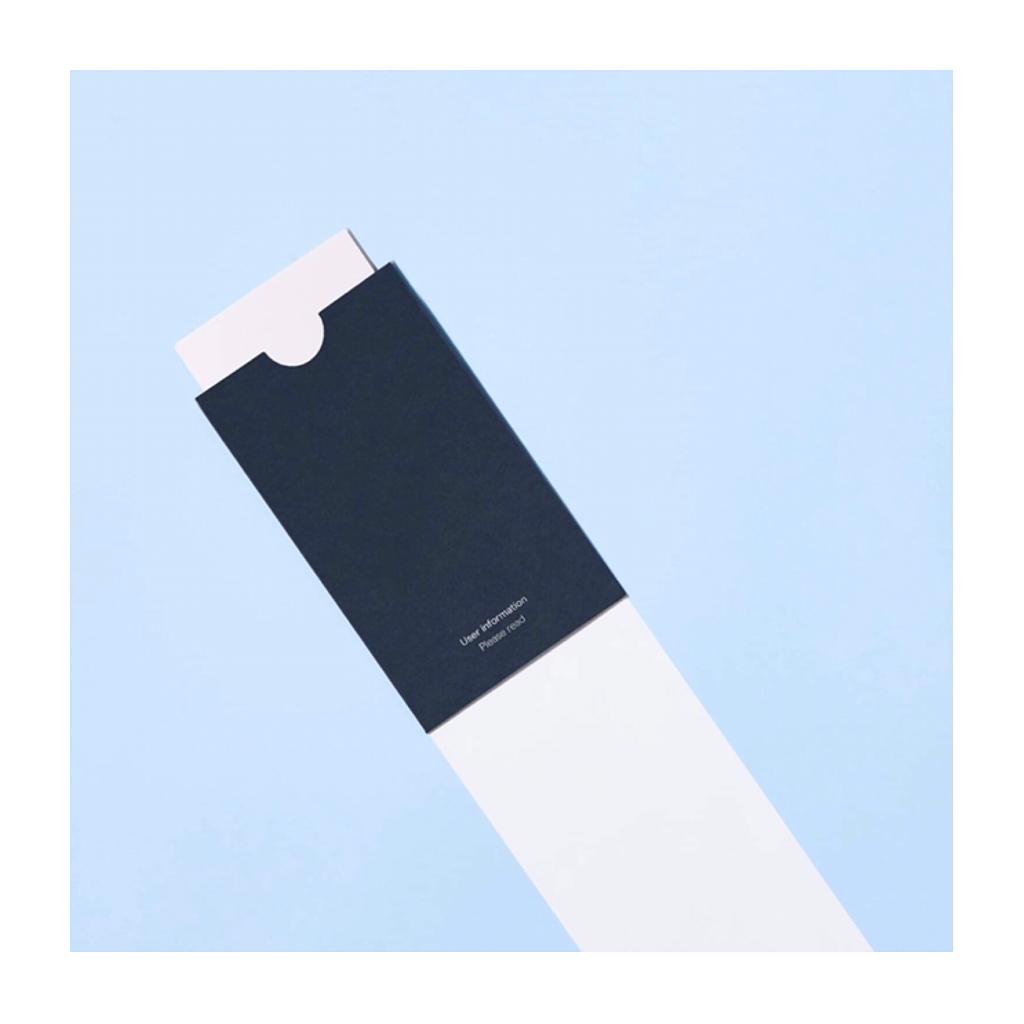 A perfect combination between the starkness of <a href="/colorplanpapers/">GF Smith Colorplan</a> Imperial Blue and the contrast of <a href="/Foilco/">Foilco</a> Gloss Grey Foil, this vital piece of information certainly wouldn't go unread! Produced for <a href="/TheManyhood/">Many</a> •