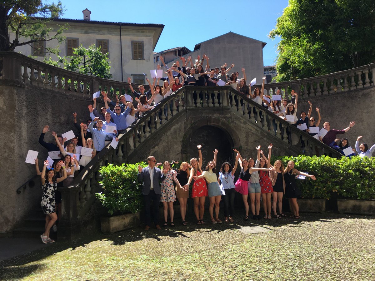 oneill_intl's tweet photo. Certificates in hand.... our students on the Bavaria and Lombardia program are officially done! More adventures await with the @IUONeillSchool. Students arrive in Ireland tomorrow! https://t.co/L0Qs8gLC7e