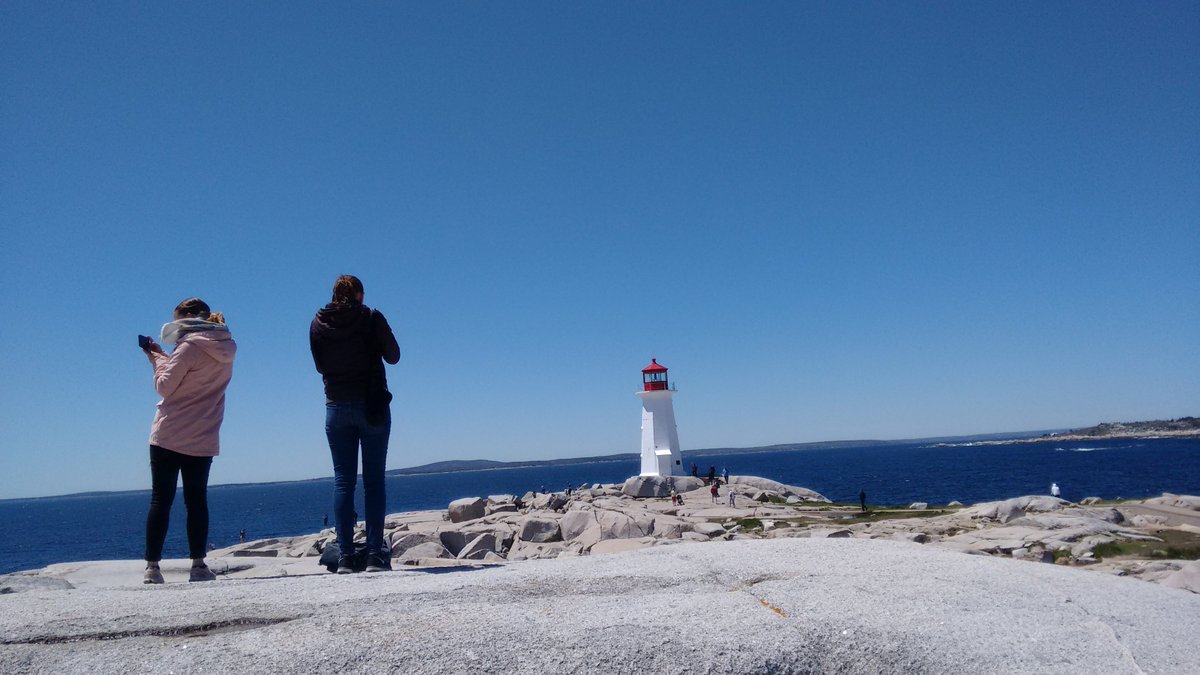 AnOutsideWorld's tweet photo. Peggy's Cove, Nova Scotia ... tourist coaches just out of view. https://t.co/cyZGzZB6cb
