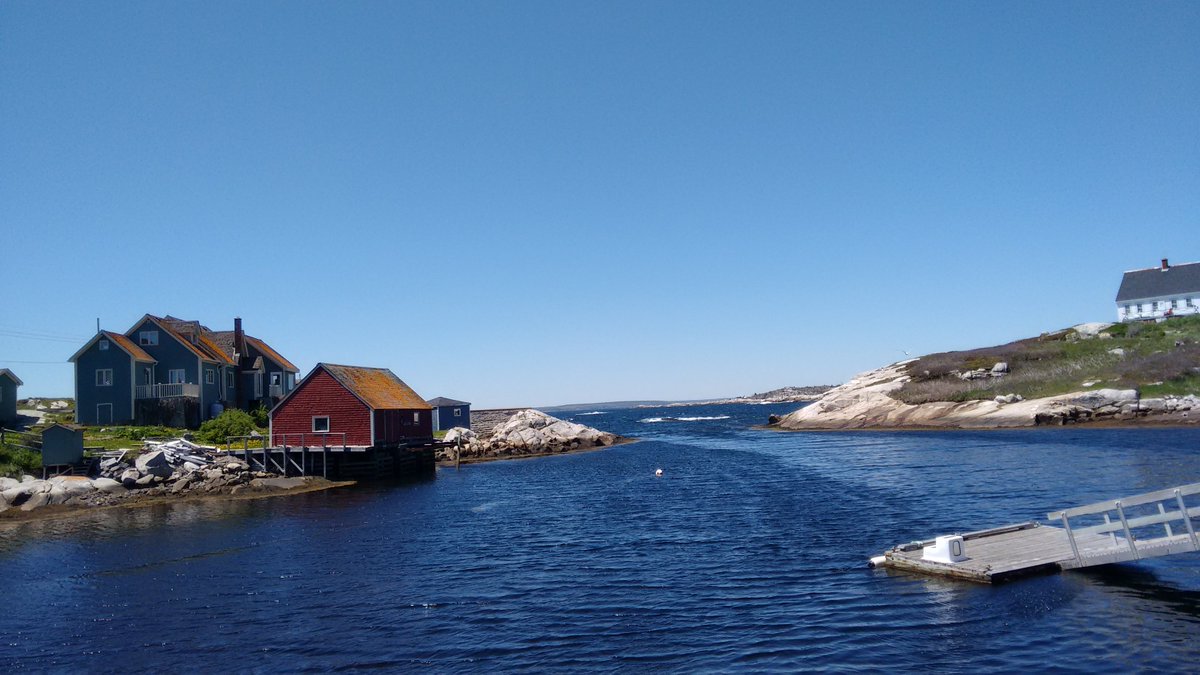 AnOutsideWorld's tweet photo. Peggy's Cove, Nova Scotia ... tourist coaches just out of view. https://t.co/cyZGzZB6cb