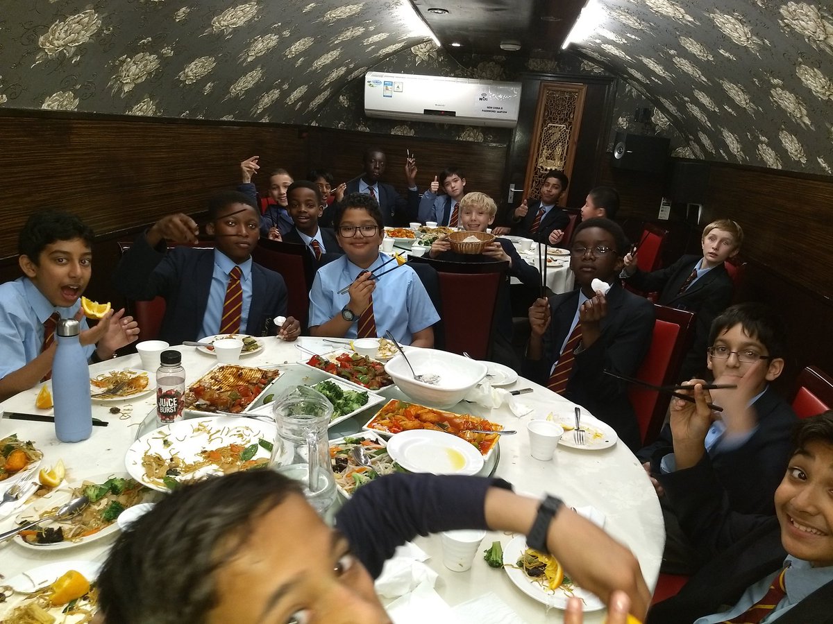 DGS_MFL's tweet photo. Year 7 trip to British museum and Chinese restaurant. All the boys want is rice, more rice please! @DartfordGS #createawards19 https://t.co/BWm0cm2qcP