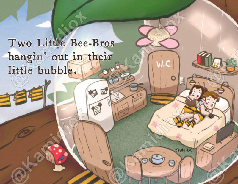 Kamidiox's tweet photo. Thank you @asimplepiemaker for the idea!! I love how this came out!
#BibroBubble
#Beebros
#FanartFriday https://t.co/d8FXsqhUOR