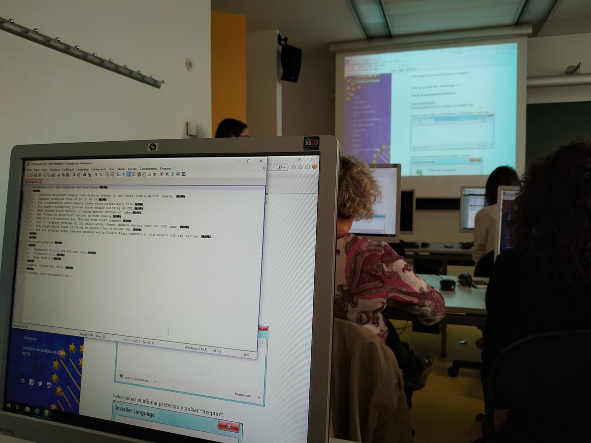 LCATMon's tweet photo. Taller de #Bioinformatica del curso #TeachAndFly de #MelanogasterCTF 1a Red Europea de #cienciaciudadana en #Genomica de la adaptación de @LCATMon @GonzalezLab_BCN con profesores de #IES de #Valencia #Andalucia #Navarra #CastillaLaMancha #Aragón #Catalunya https://t.co/QTKPSaicSz