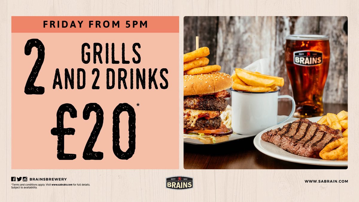 Get 2 grills, including our 24oz Mixed Grills, plus 2 drinks for just £20!!