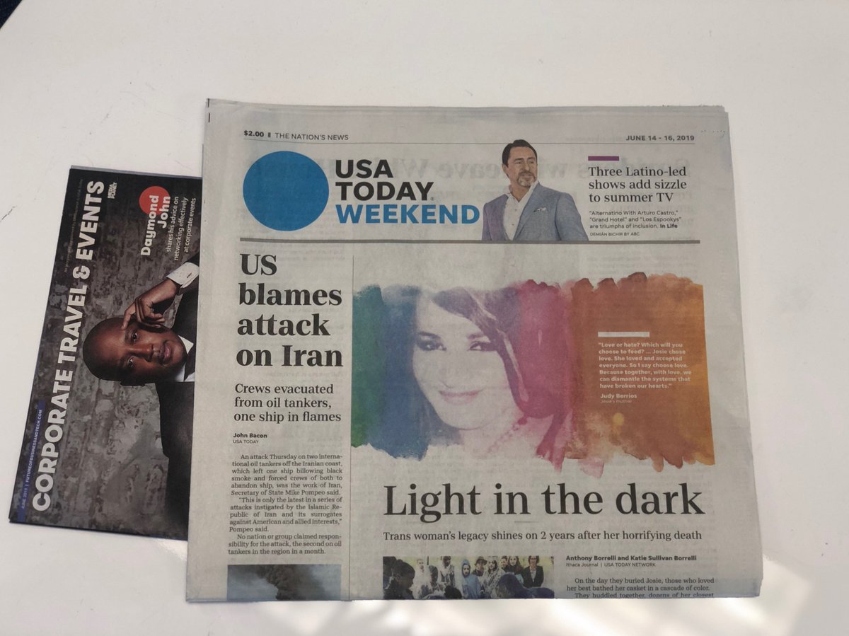 Think I found <a href="/Jrwynn2Wynn/">Jason Wynn</a> in <a href="/USATODAY/">USA TODAY</a> today (that's a lot of todays 😂). Read <a href="/UpsideTravel/">UpsideTravel</a>'s Chief Commercial Officer's prediction for the #future of #travel: futureofbusinessandtech.com/corporate-trav… … via <a href="/MediaplanetUSA/">Mediaplanet USA</a>