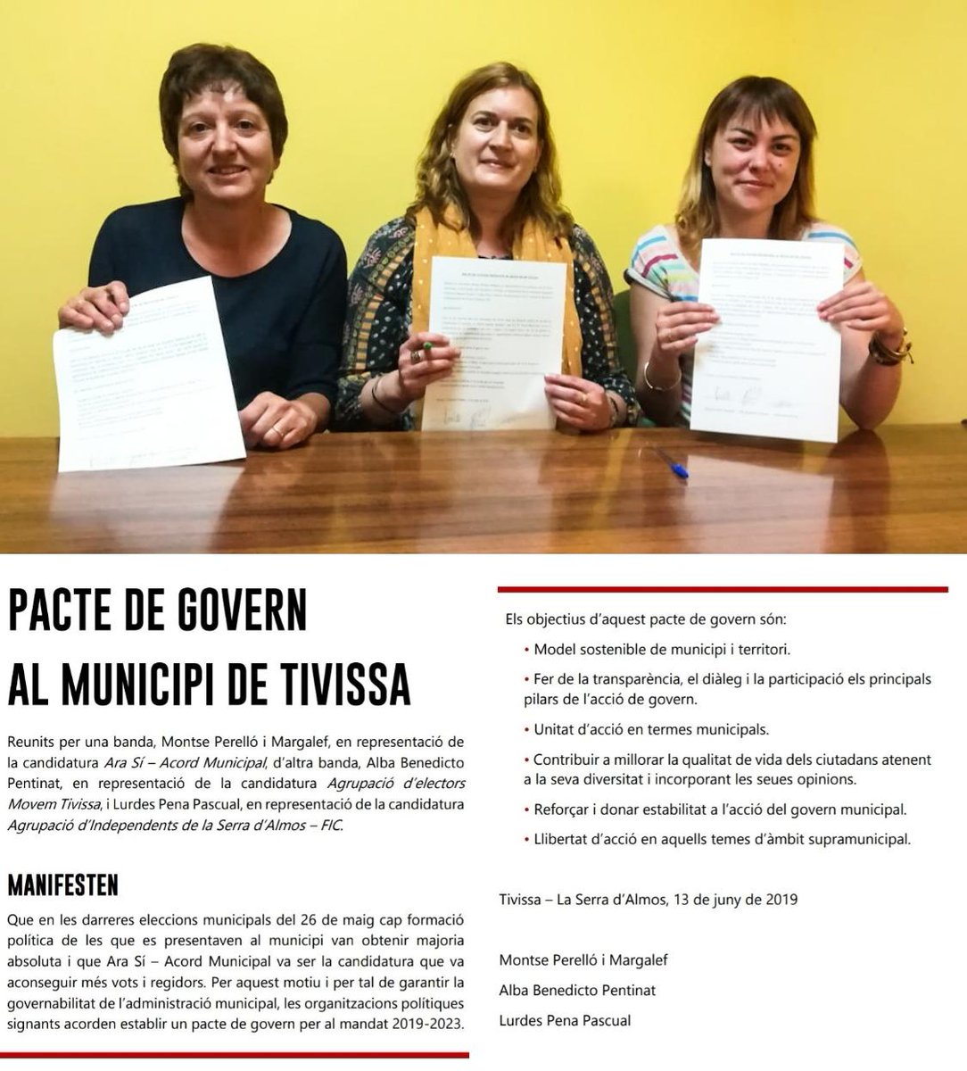 pep_1973's tweet photo. #Tivissa ja està a punt de començar un nou projecte, un nou #Govern Molta sort, molts encerts i a treballar amb tota la il.lusió. #15Juny @albaBenedicto @MovemTivissa @montseperello @AraSiTivissa #laserradalmos #darmos #llaberia https://t.co/cPJMT8SARx
