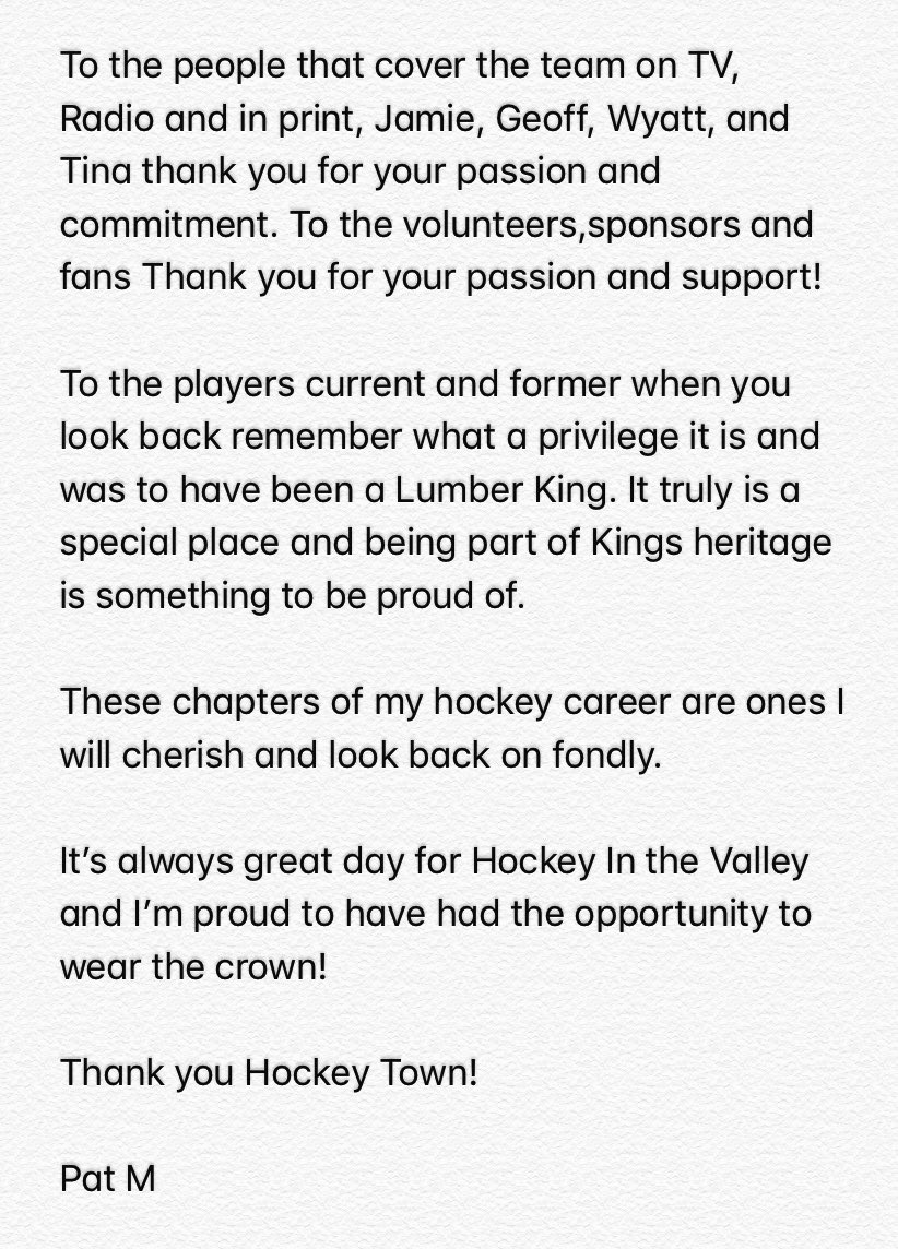 MalloyHockey's tweet photo. Thank You and Goodbye #PLK
#HockeyTown https://t.co/iXHNG0L713