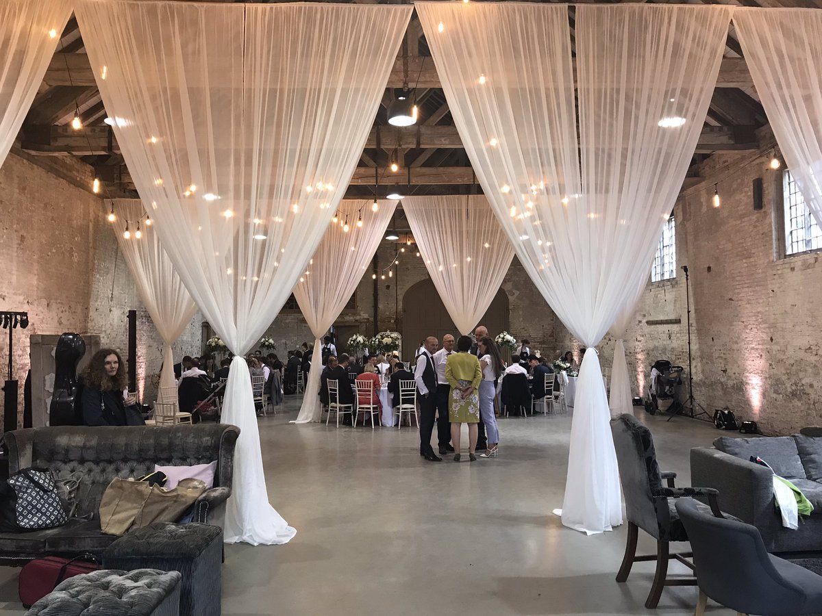 Lovely wedding today @NTCalkeAbbey in the beautifully renovated Riding stables