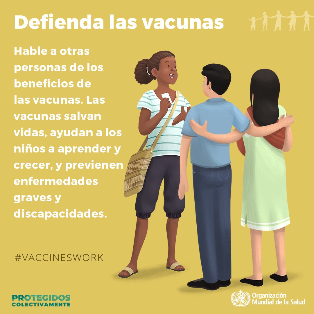 opsomsuruguay's tweet photo. 📢Defienda las vacunas
Hable a otras personas de los beneficios de las vacunas.
Las vacunas salvan vidas, ayudan a los niños a crecer, y previenen enfermedades graves y discapacidades. 
Haz tu parte recomendando la vacunación! https://t.co/xj9EY4hAYp