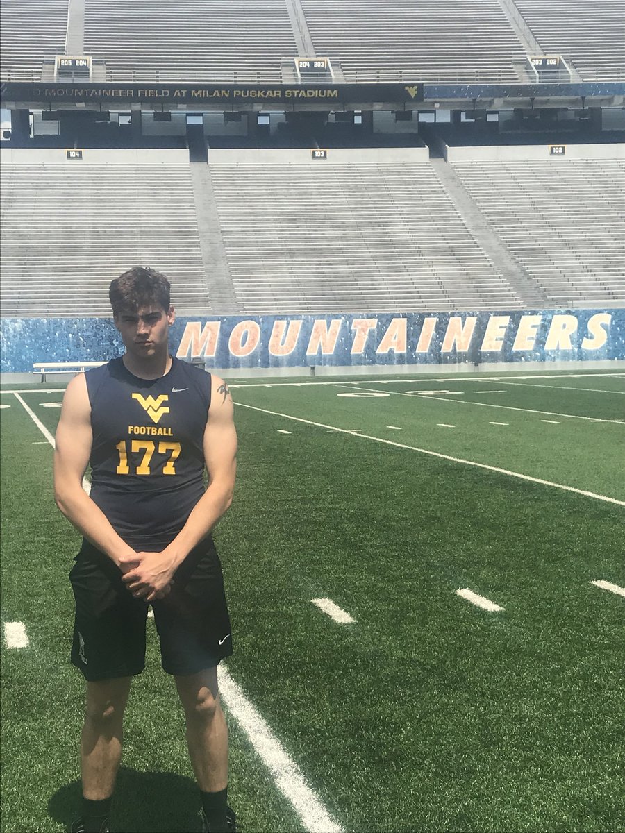 Congrats to Josh Sanders for being named camp champion at the WVU Specialist camp in the Longsnappers category