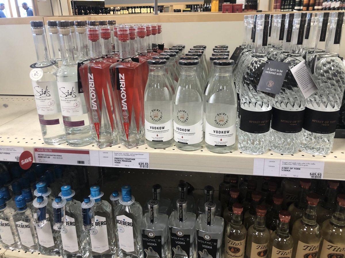 DairyDistillery's tweet photo. Big news! Vodkow is now at select Ottawa LCBO stores. Surreal finally seeing it on the the shelf. If it’s not yet at your local store please ask for it. #lcbo #rollout #dreamcometrue  @LCBO https://t.co/COjWZRNW8a