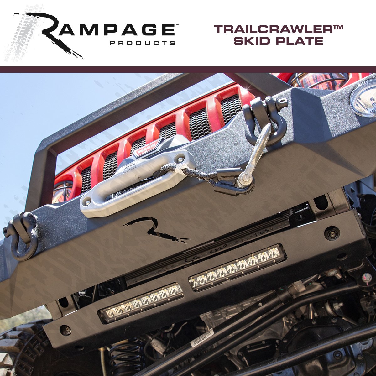 Our new TrailCrawler™ Skid Plate will give you ultimate protection to protect the under carriage of your new Jeep JL/JT.
.
.
.
#Rampage #TrailCrawler #SkidPlate #iRampage #RampageProducts #RampageJeep #Jeep #JeepLife #JeepDaily #ItsAJeepThing  #TrailReady #OffRoad #OffRoadLife