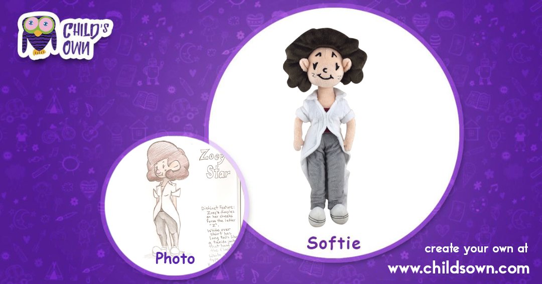 Transform your child's masterpiece into a lovable plush #softie you can keep forever. Get yours now - childsown.com #ChildsOwn #Softie #GiftIdeas #ArtsNCraft
