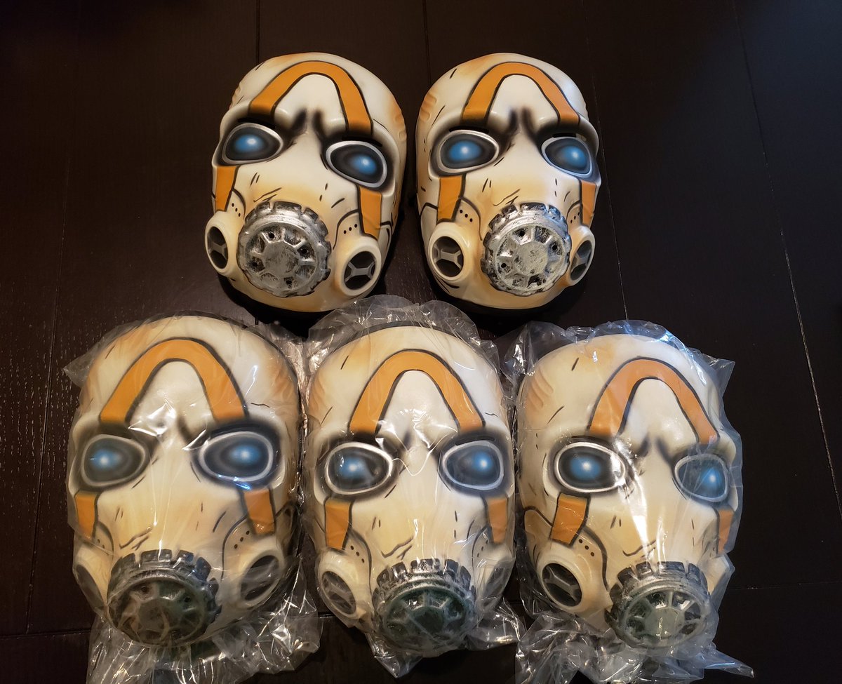 DmontyGaming's tweet photo. I heard you guys like Borderlands 3? RETWEET and FOLLOW for a chance at a mask, I'll mail a couple out to you guys 👍 https://t.co/xnHazRsdRy