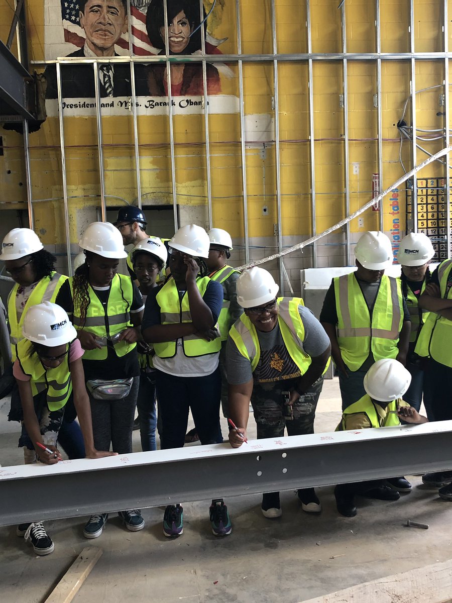 MightyStem's tweet photo. Here’s how our @CWHarrisES scholars celebrated the #lastdayofschool: took a hard hat tour of the new school, completed a mission mobile activity and had a water balloon celebration. Have a wonderful summer everyone! #workhard #achieve #inspire @thetattedleader @dcpublicschools https://t.co/slClFaGhbK