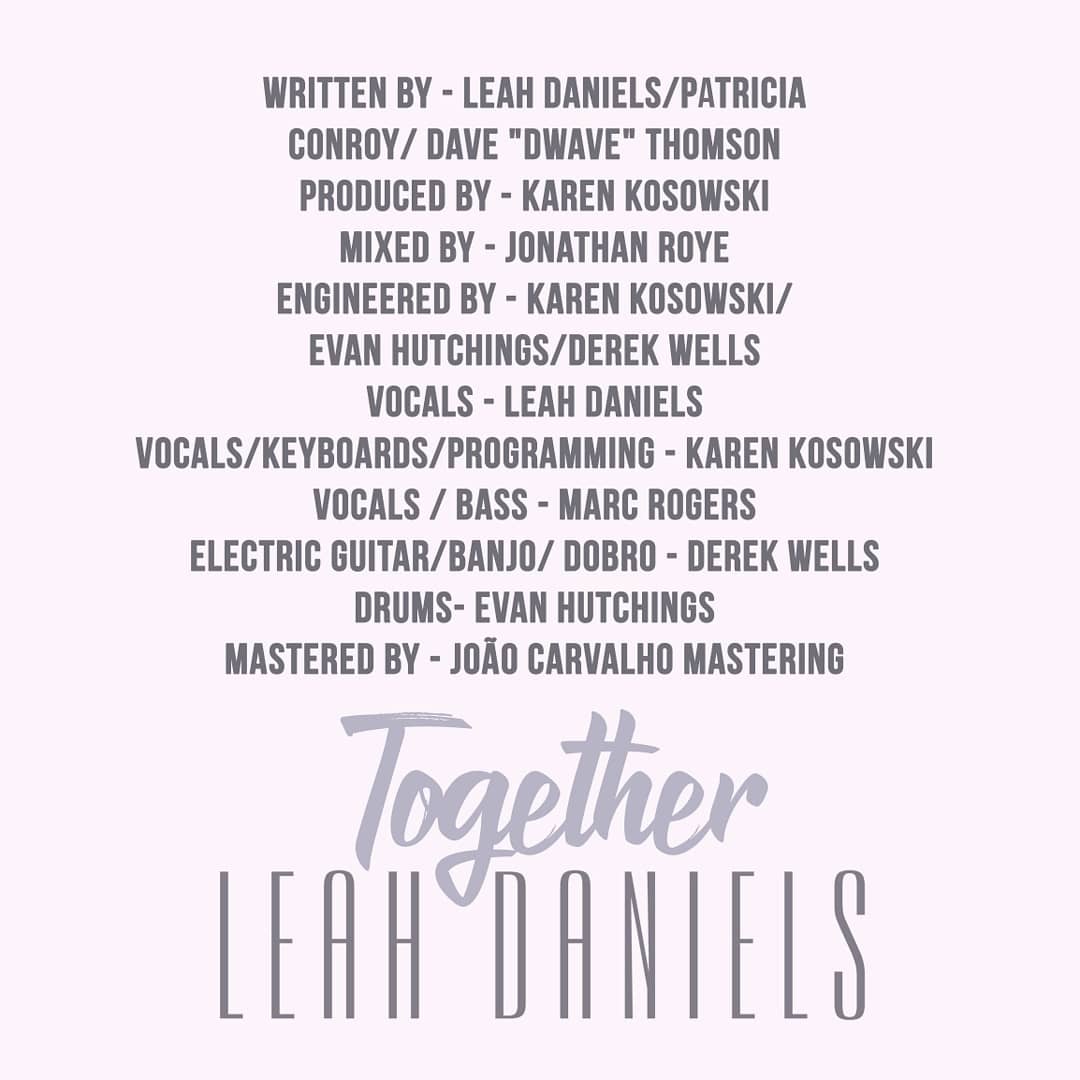 It's here!⚡Brand new single dropped at radio TODAY! 🔸TOGETHER🔸Have you heard it yet!?? This song started as a play on words between 'to get her' &amp; 'together' and turned into a spunky song about 'how to get her'! Listen and read all about it here: leahdaniels.com/together