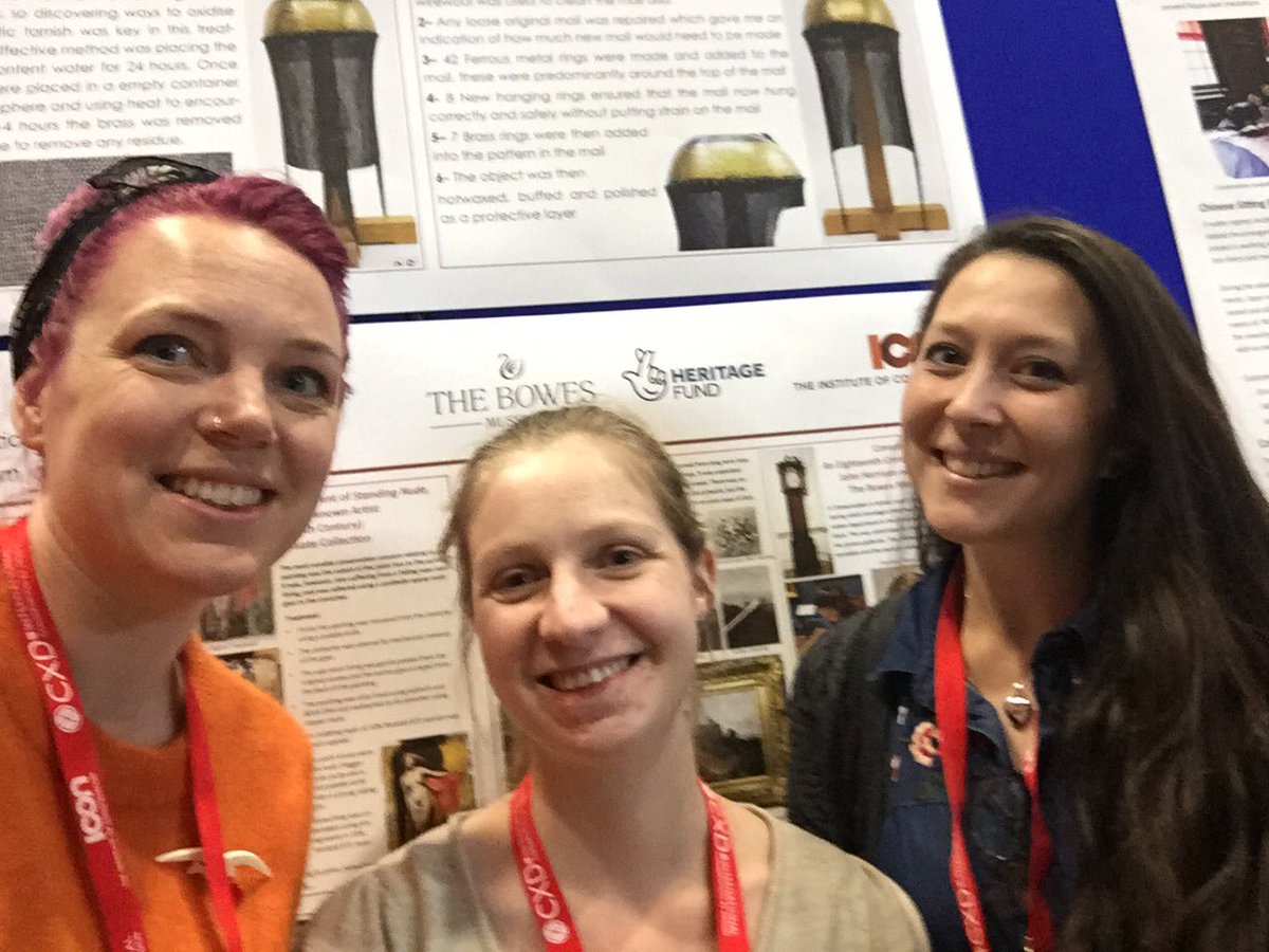 Conservation Team at The Bowes Museum (@bowesconserves) on Twitter photo The conservation team <a href="/TheBowesMuseum/">The Bowes Museum</a> are at #icon19 posing here with Miranda’s poster about her #hlf internship. It been a great opportunity to catch up and meet new colleagues including <a href="/thecwordpodcast/">The C Word</a> <a href="/HanSuthers/">Hannah Joyce</a> <a href="/UofGlasgow/">University of Glasgow</a> and learning lots about the future of conservation The conservation team <a href="/TheBowesMuseum/">The Bowes Museum</a> are at #icon19 posing here with Miranda’s poster about her #hlf internship. It been a great opportunity to catch up and meet new colleagues including <a href="/thecwordpodcast/">The C Word</a> <a href="/HanSuthers/">Hannah Joyce</a> <a href="/UofGlasgow/">University of Glasgow</a> and learning lots about the future of conservation