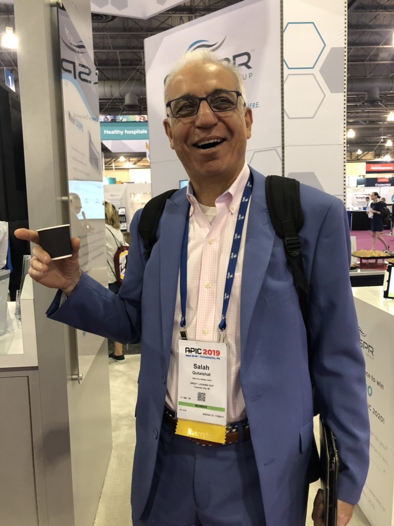 CasprTech's tweet photo. Please zoom in on Salah’s badge...GREAT LOOKING GUY spotted at #apic2019 booth 1221! @apic  @salahq https://t.co/1nTapUSYyb
