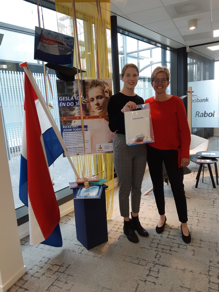 L_van_Putten's tweet photo. Geslaagd en door!! @RabobankAV https://t.co/pIEhQS6Bwl