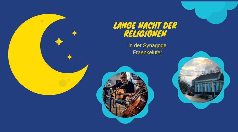 Schlaflos in #Berlin: Morgen ist Lange Nacht der #Religionen und das #Fraenkelufer ist dabei! Ab 20 Uhr gibt es Führungen und kurze Vorträge, ab 22:30 ein Konzert mit jüdisch-arabischer Musik. #LNdR
<a href="/LNdRBerlin/">Nacht der Religionen</a> facebook.com/events/5505068…
